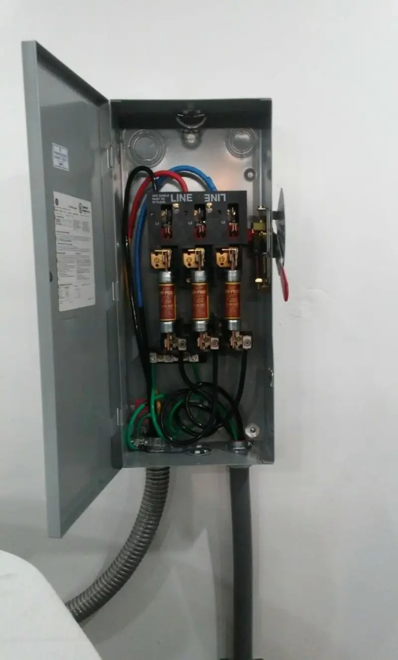 Three-phase disconnect switch installed for Electrical Wiring & Rewiring in Waynesville